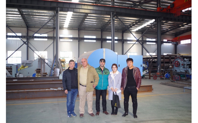 恰逢公司成立15周年慶，伊朗氣流成網針刺保溫棉生產線